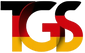 Logo with 'TGS' in black, red, and yellow on a white background