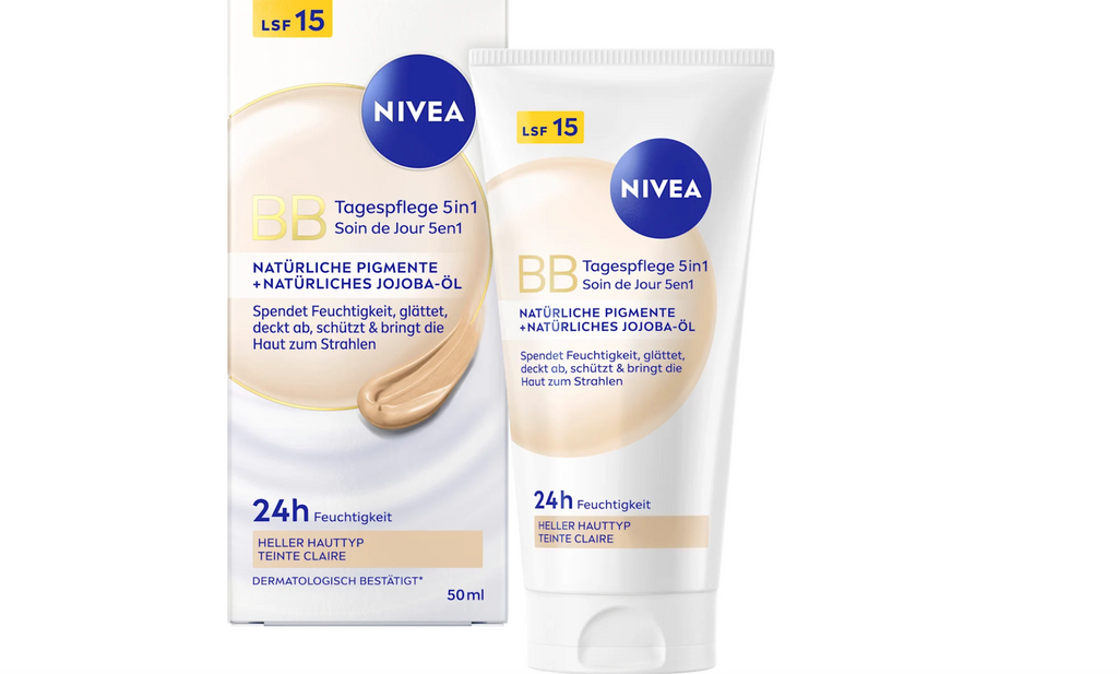 NIVEA BB Creme Essentials 5in1 SPF 15 – Tinted Moisturizing Day Cream