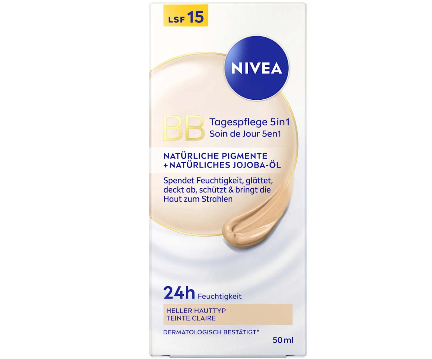 NIVEA BB Creme Essentials 5in1 SPF 15 – Tinted Moisturizing Day Cream