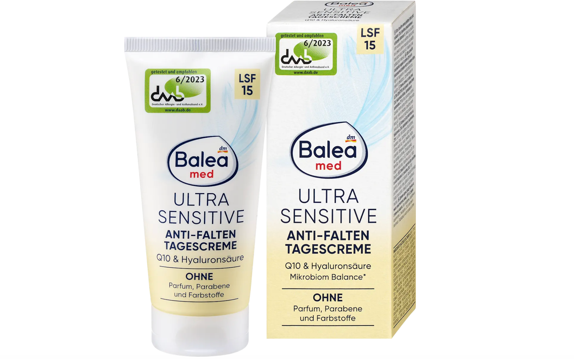 Balea (Q10) med Ultra Sensitive Anti-Wrinkle Day Cream – Hyaluronic Acid & Q10 SPF 15