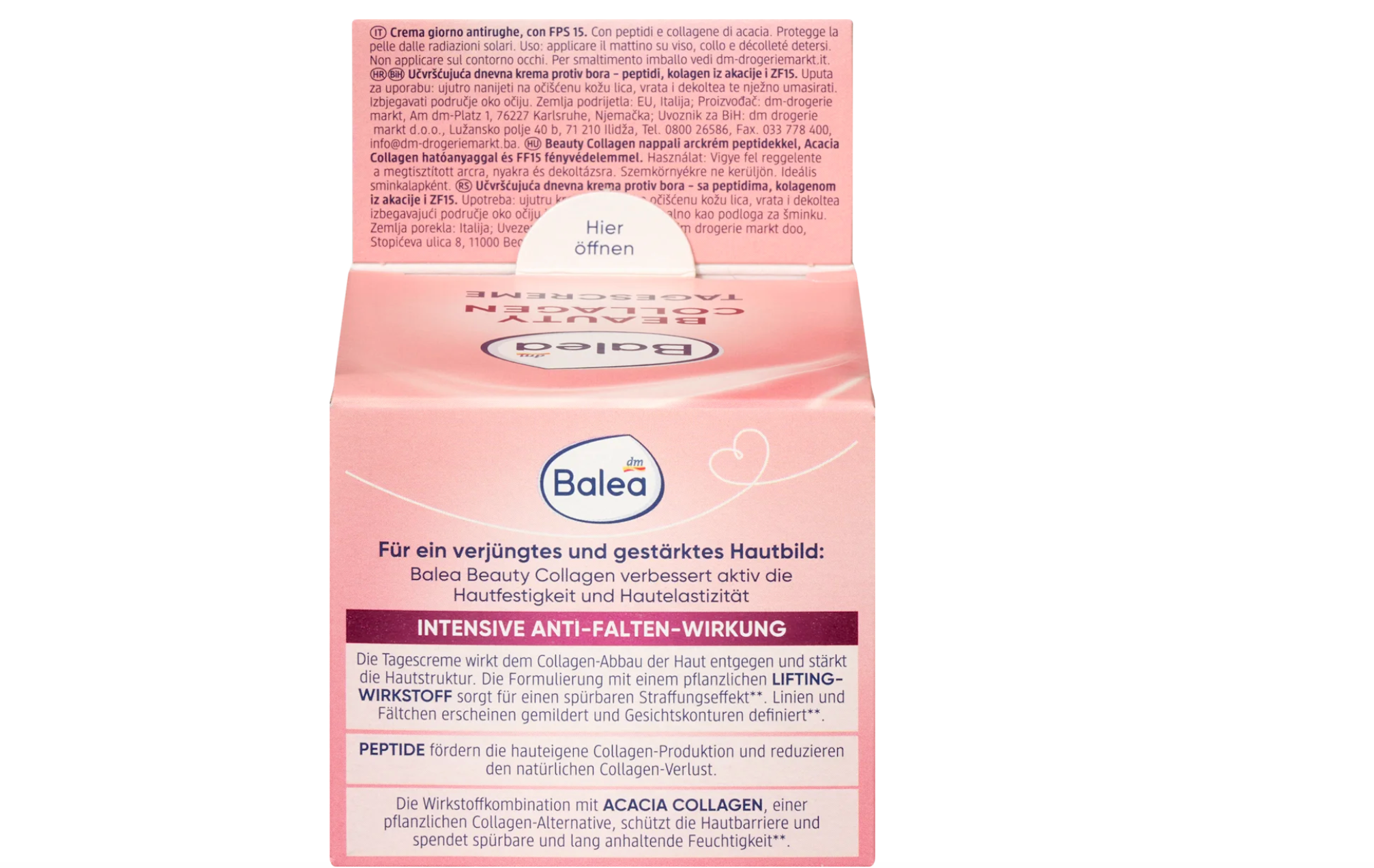 Balea Beauty Collagen Day Cream SPF 15 – Anti-Wrinkle with Acacia Collagen