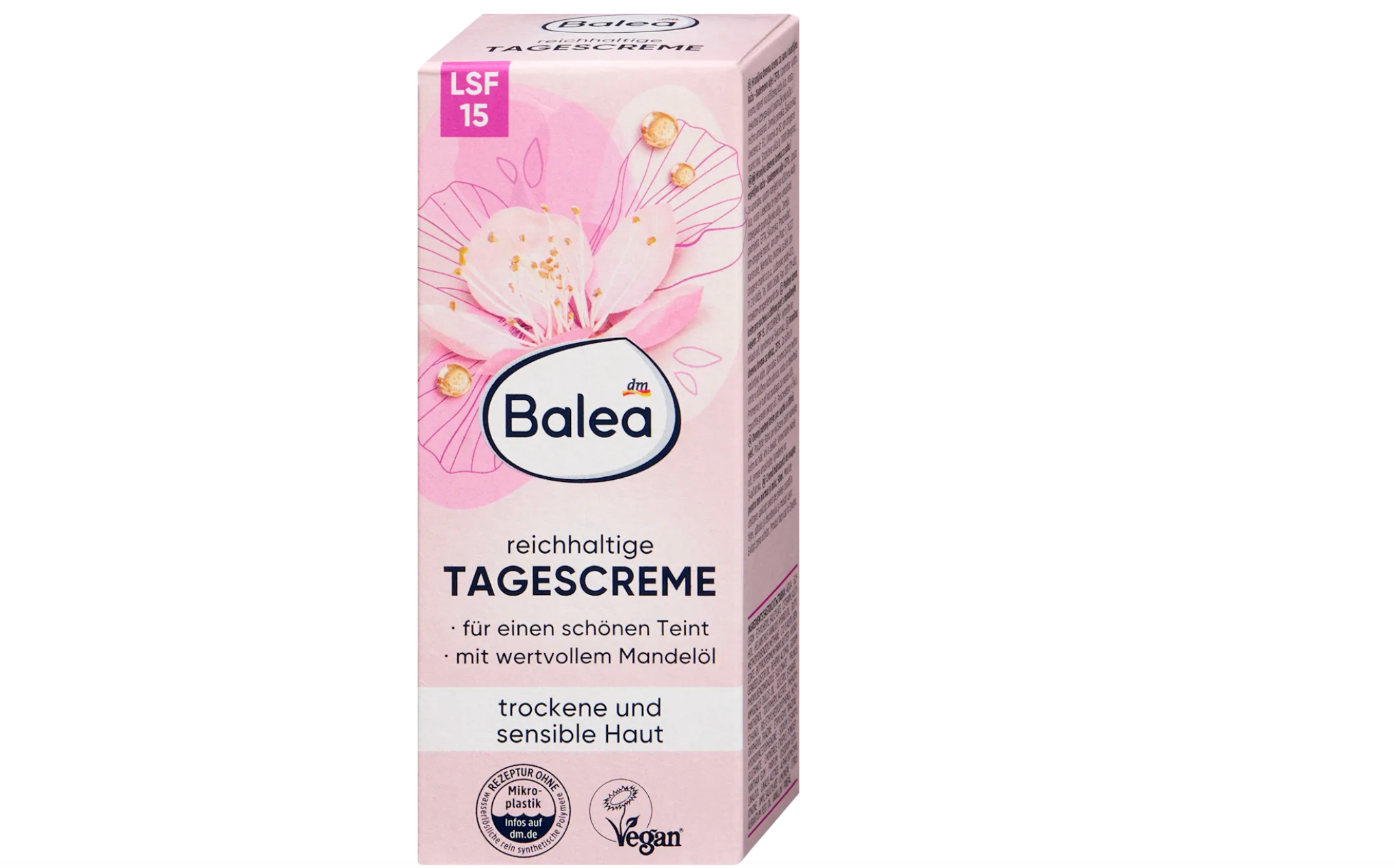 Balea Rich Face Cream SPF 15 – Moisturizing with Almond Oil for Dry Skin