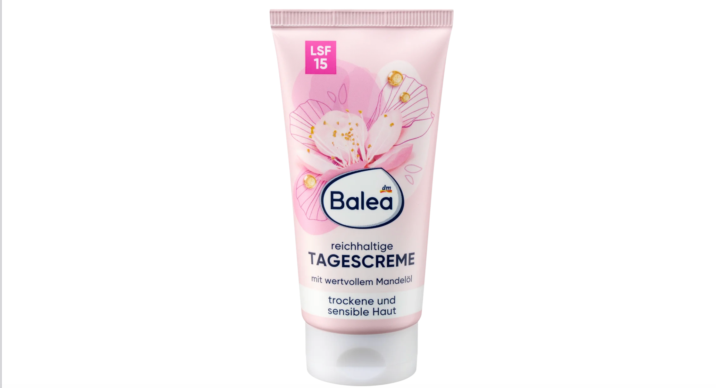 Balea Rich Face Cream SPF 15 – Moisturizing with Almond Oil for Dry Skin